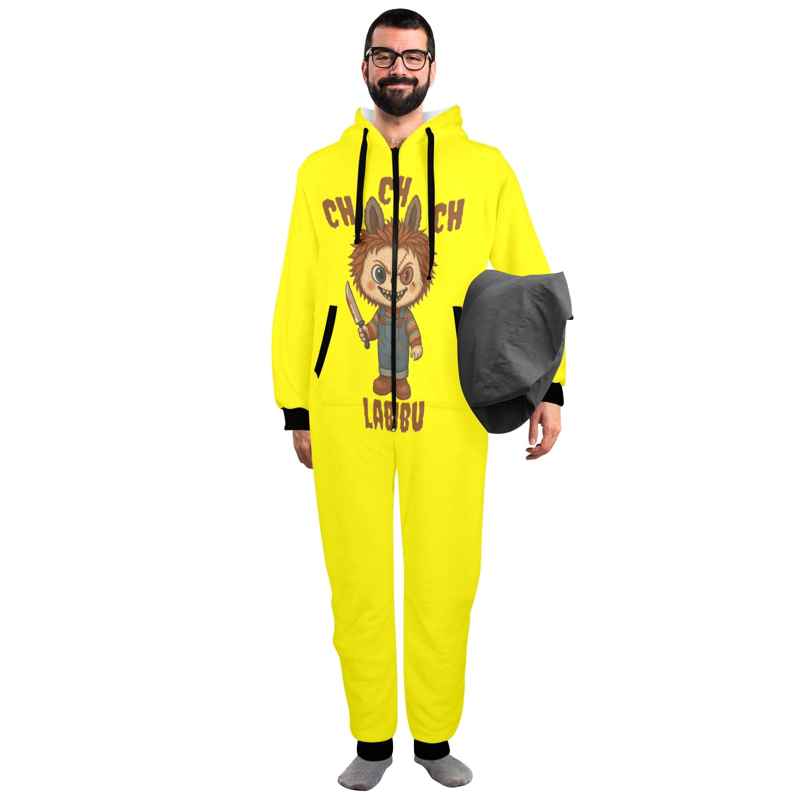 KSC's Exclusive Halloween Adult Unisex Onesie - Labubu Chucky CH CH CH