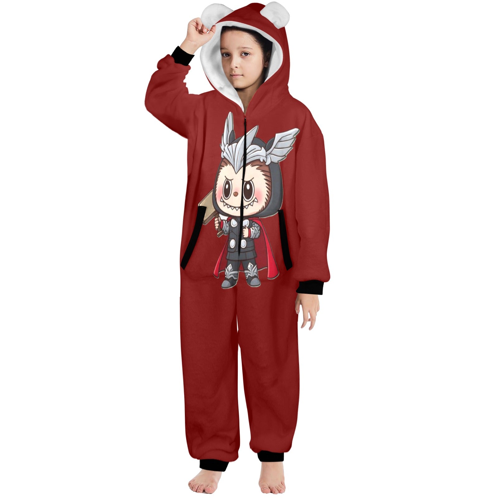 KSC's Exclusive Big Kids Onesie Labubu (8 to 15 Years) Red Thor