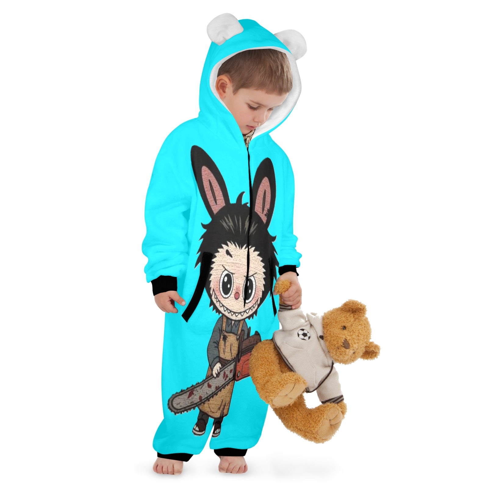 KSC's Halloween Exclusive Little Kids Unisex Onesie Labubu Chainsaw