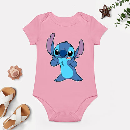 BABY GIRL CLOTHING CARTOON PRINT DESIGNS GIRL Short -Sleeve Baby's Bodysuit - CARTOON PRINTS