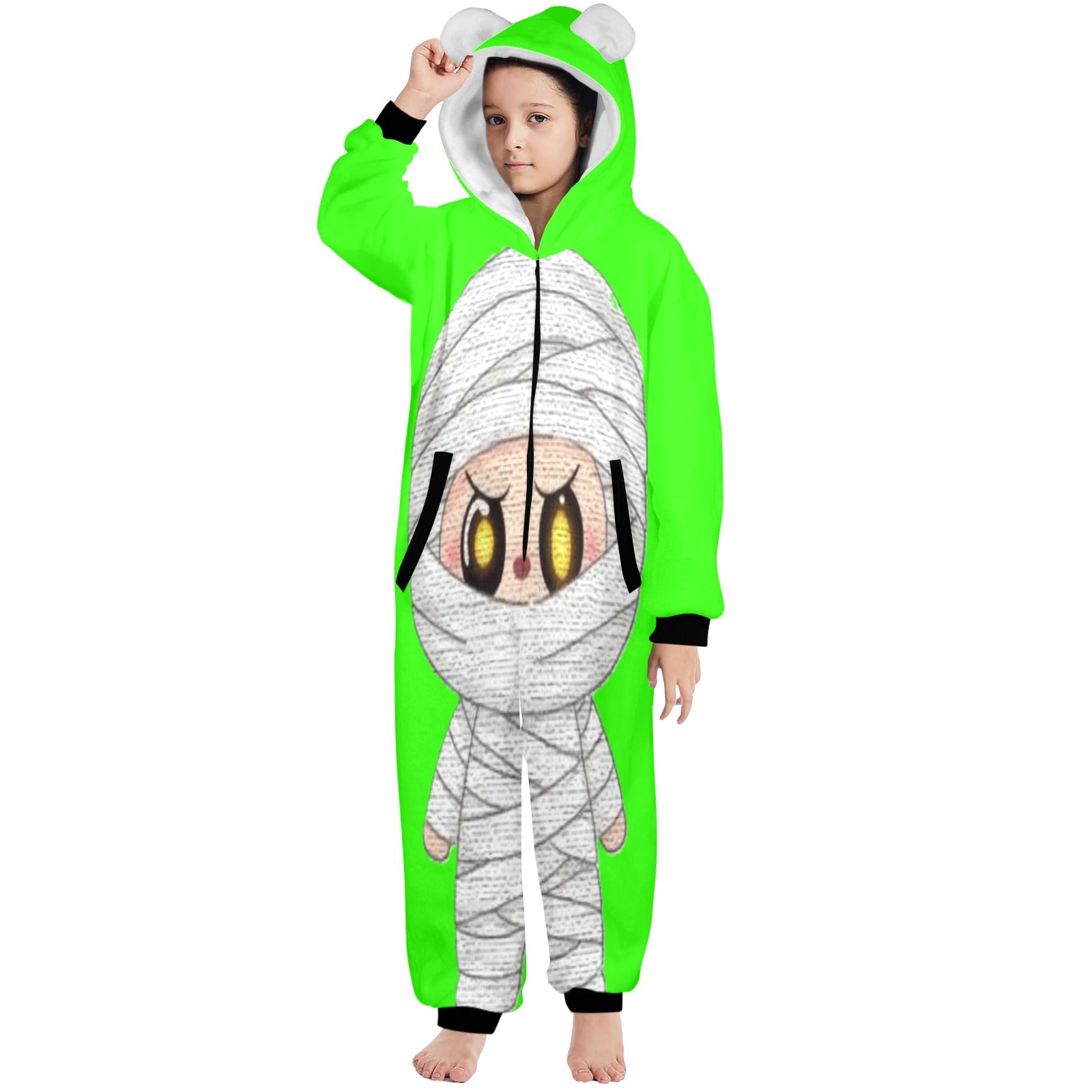 KSC's Halloween Big Kids Unisex Onesies (8 to 15 Years) Mummy Labubu