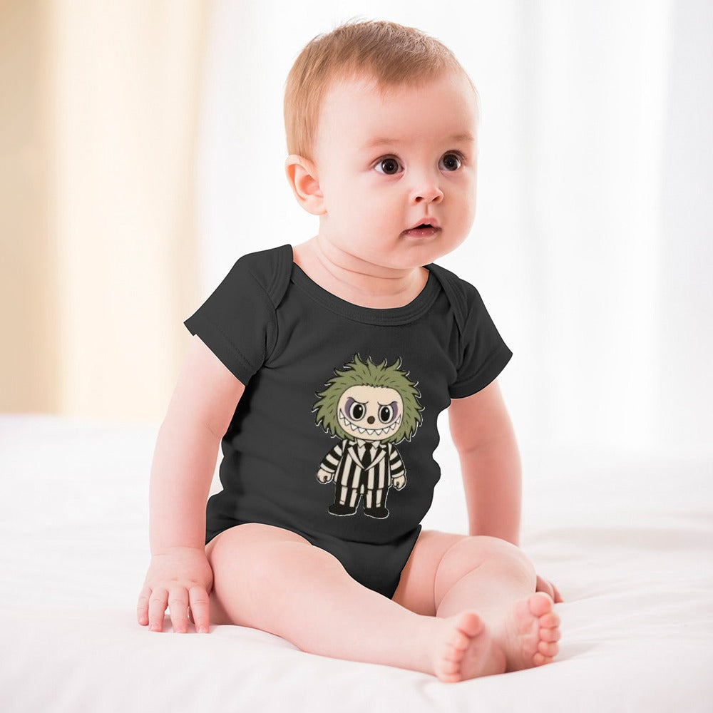 Baby Halloween Labubu Short -Sleeve Baby's Bodysuit