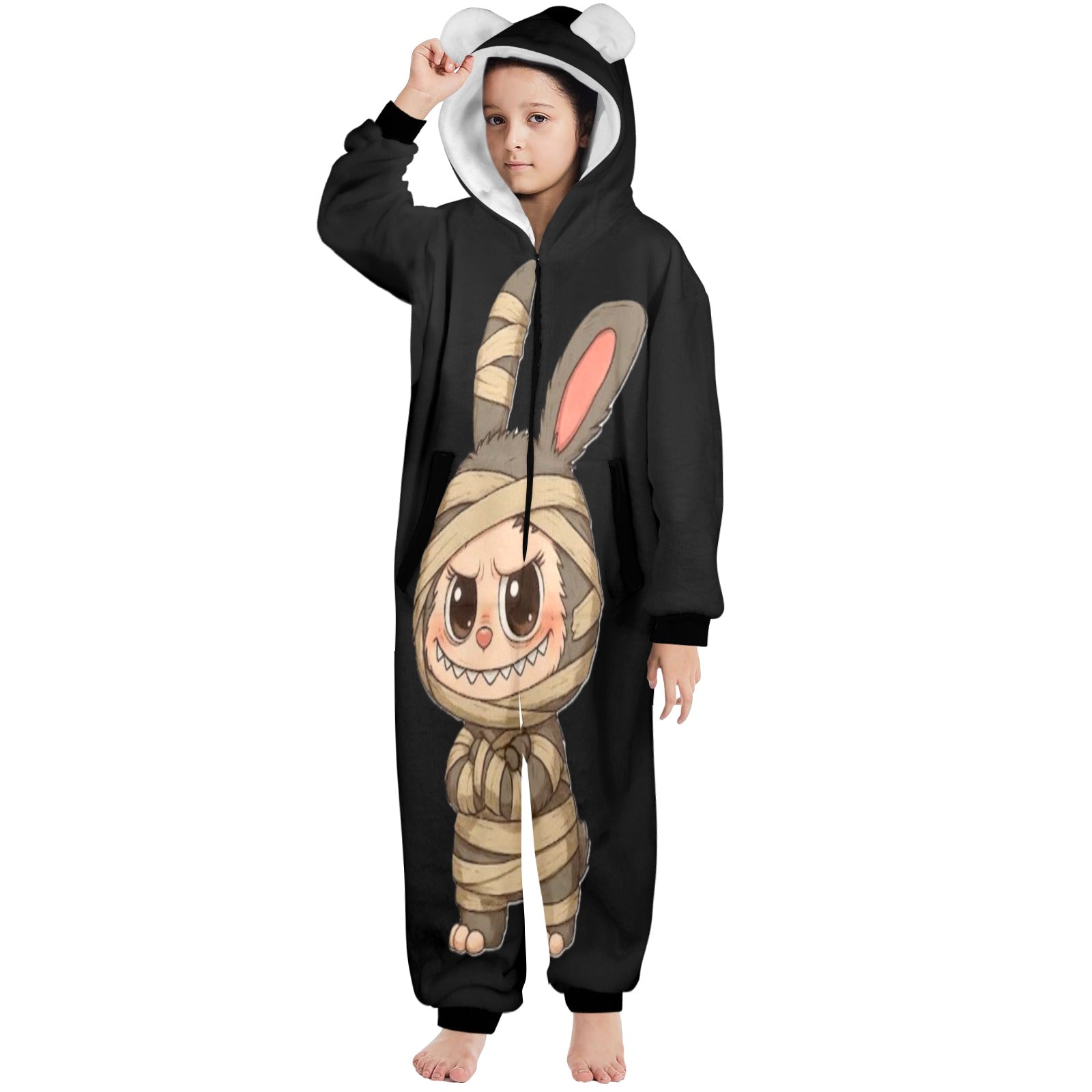 KSC's Halloween Big Kids Unisex Onesies (8 to 15 Years) Mummy Labubu