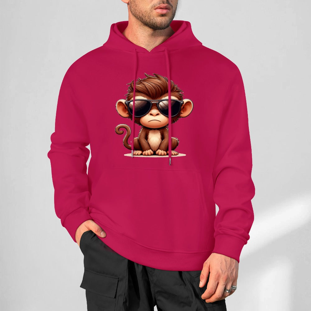 New Cool Monkey Pure cotton hooded sweater