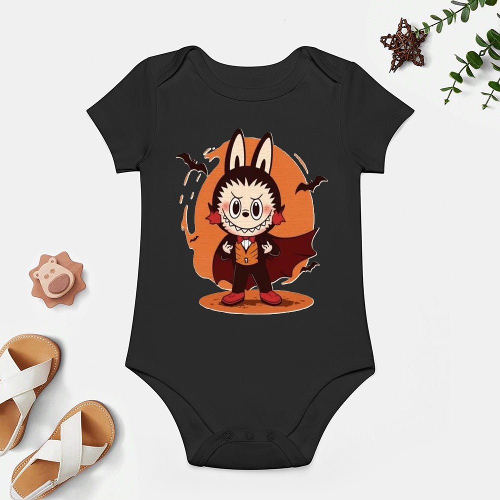 Baby Halloween Labubu Short -Sleeve Baby's Bodysuit