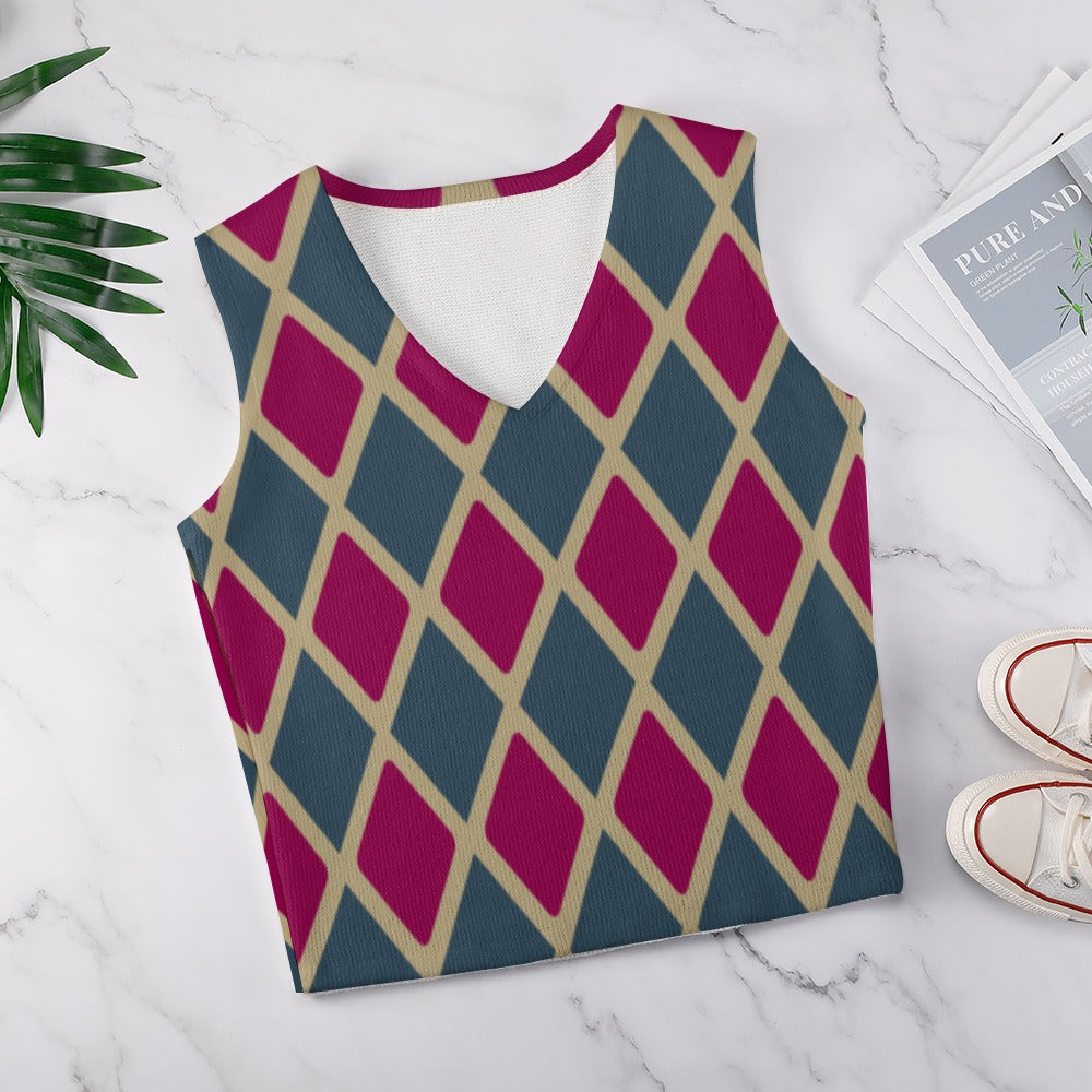 KSC's Custom Designs Women's Long Sleeve Button Knit Vest - 10 OPTIONS INSIDE