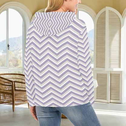 KSC's Exclusive Women's Stripe Design Hoodies Collection (10 Styles) Hoodie (Model H13)