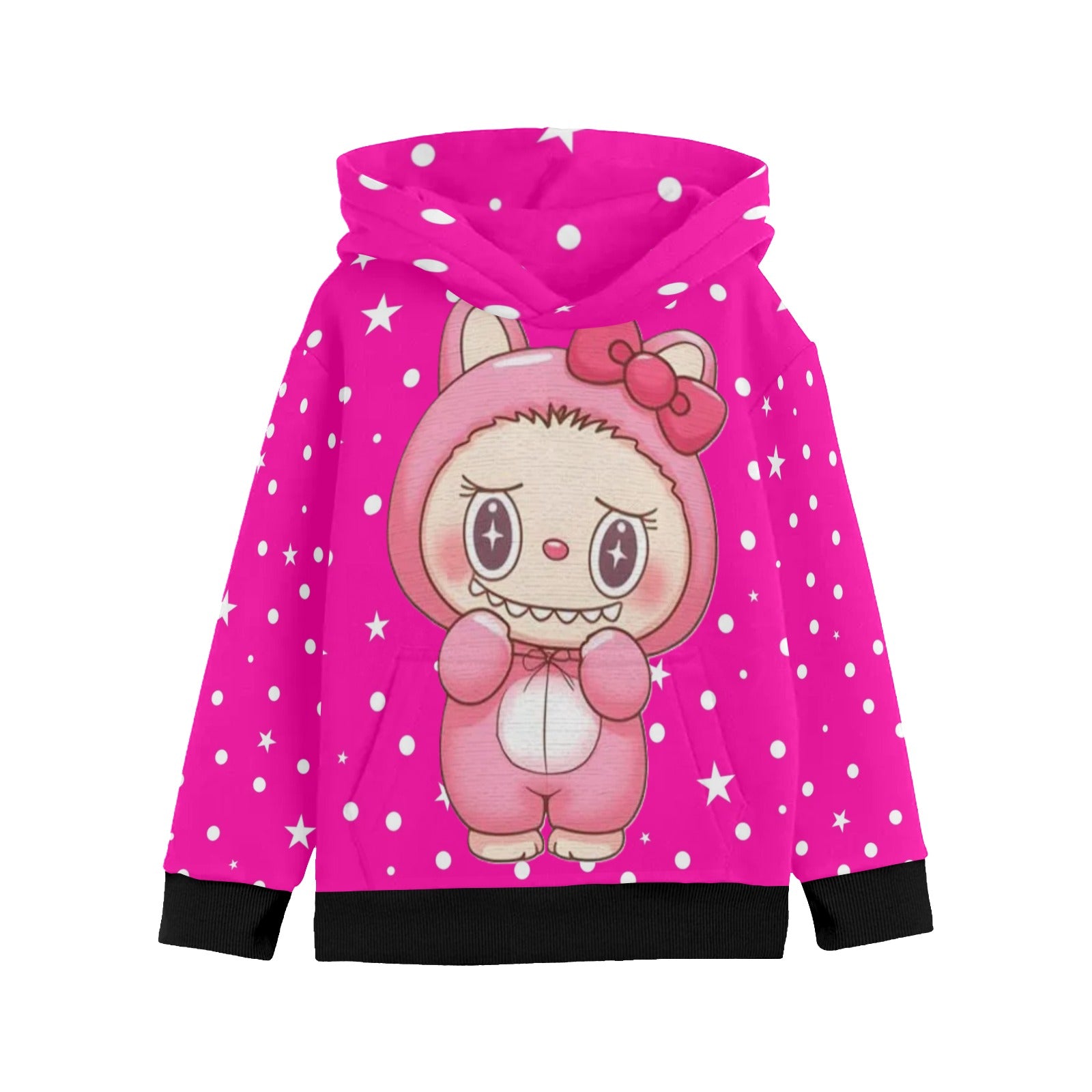 KSC's Little Girls' Labubu Designs Long Sleeve Hoodies