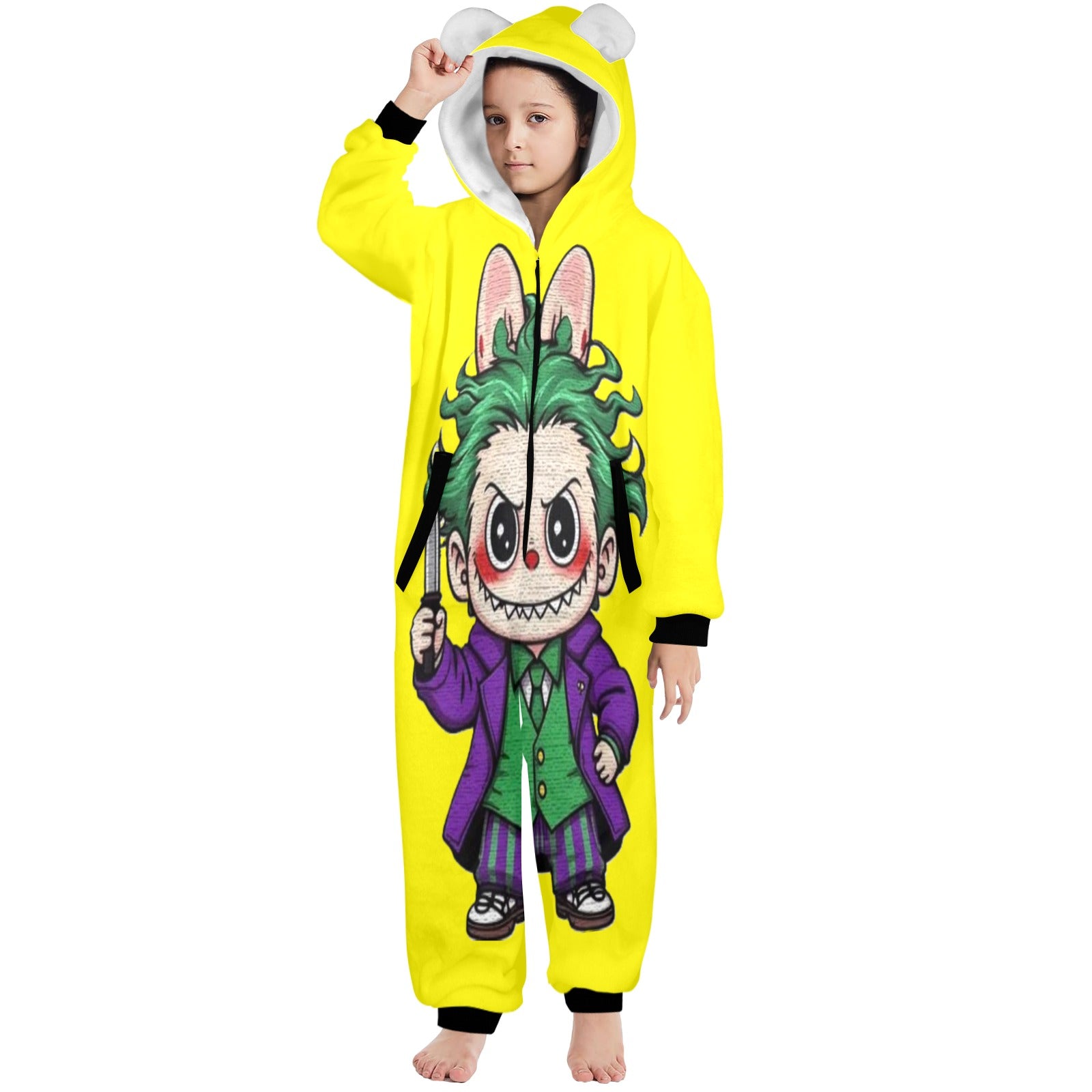 KSC's Halloween Big Kids Unisex Onesies (8 to 15 Years) Joker Labubu