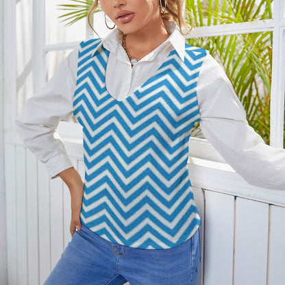 KSC's Custom Designs Women's Long Sleeve Button Knit Vest - 10 OPTIONS INSIDE