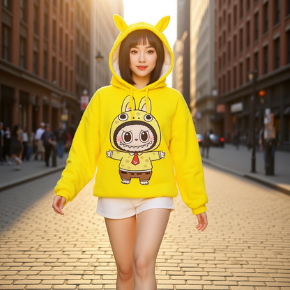 KSC's Limited Edition Labubu Kid’s Borg Fleece Sweatshirt With Ear