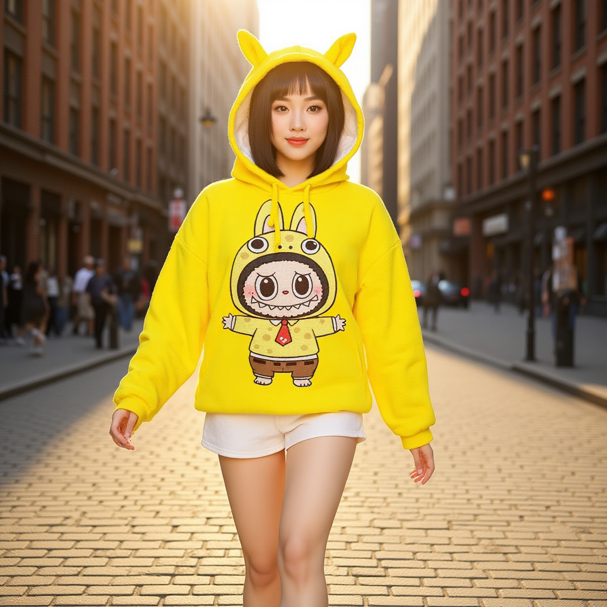 KSC's Limited Edition Labubu Kid’s Borg Fleece Sweatshirt With Ears