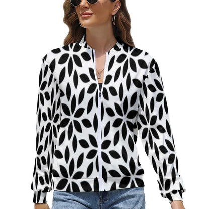 Women's Long Sleeve Zipper Jacket