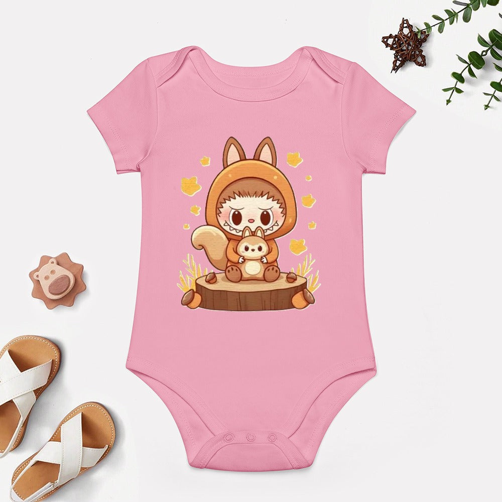 KSC's BABY LABUBU BODYSUIT -Short -Sleeve Baby's Bodysuit