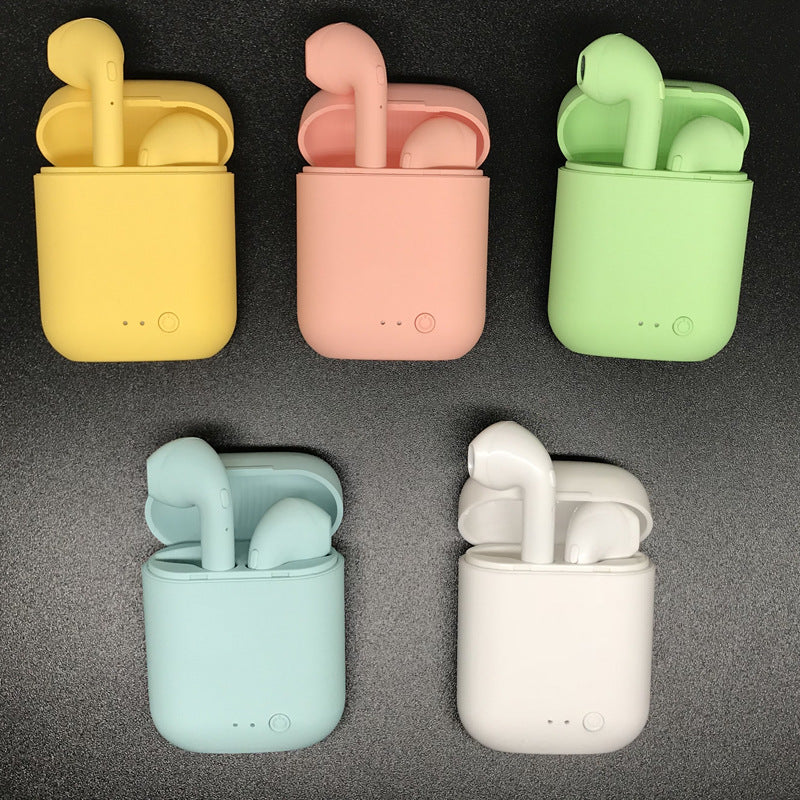 AIR EARBUDS HEADPHONES Macaron Headset Tws Bluetooth Headset Binaural Stereo Motion 5.0 Wireless Headset