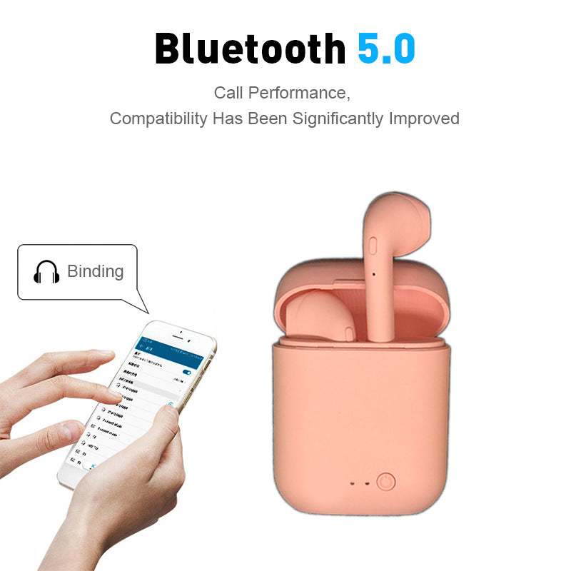 AIR EARBUDS HEADPHONES Macaron Headset Tws Bluetooth Headset Binaural Stereo Motion 5.0 Wireless Headset