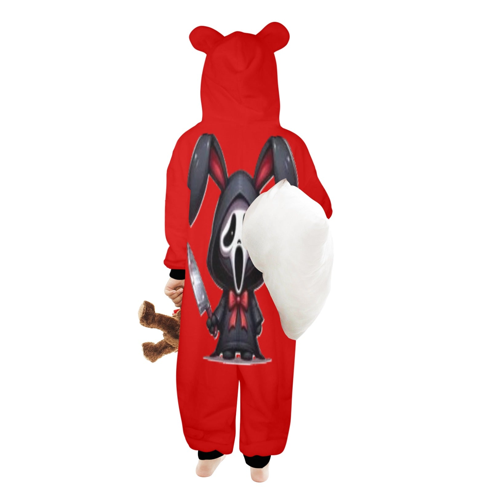 KSC's Exclusive Labubu Little Kids Onesies (2 to 7 Years Old) - Ghost Face Labubu