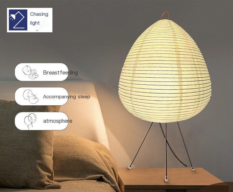 Nordic modern creative design bedroom study bedside decorative table lamp Nokou Yong Ji Ji Feng Net red handmade lantern