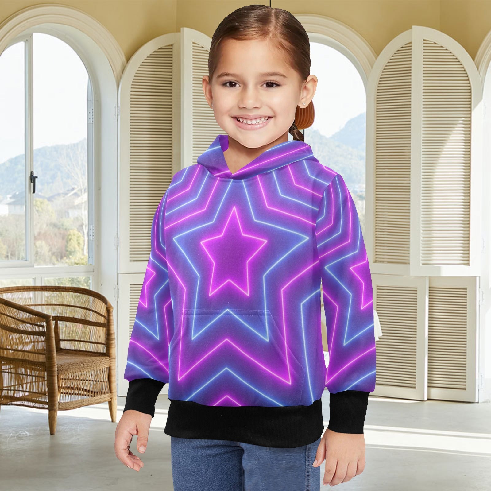 KSC's Exclusive Designs Little Girls' Long Sleeve Hoodie - Little Girls' Long Sleeve Hoodie
