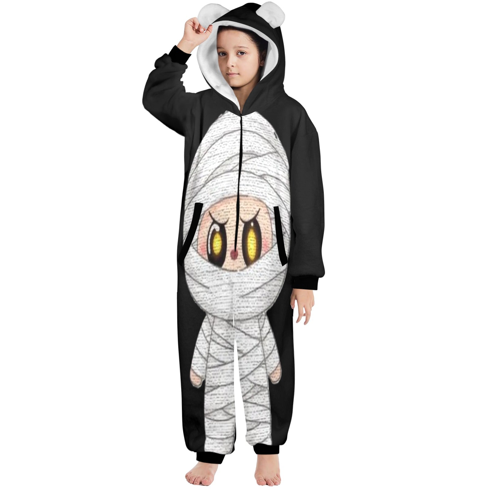 KSC's Halloween Big Kids Unisex Onesies (8 to 15 Years) Mummy Labubu