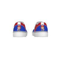 🍄Mario Labubu Power-Up Slip-On Sneakers – Red & Blue Edition - Mario Labubu Red & Blue Kid's Slip On Sneakers