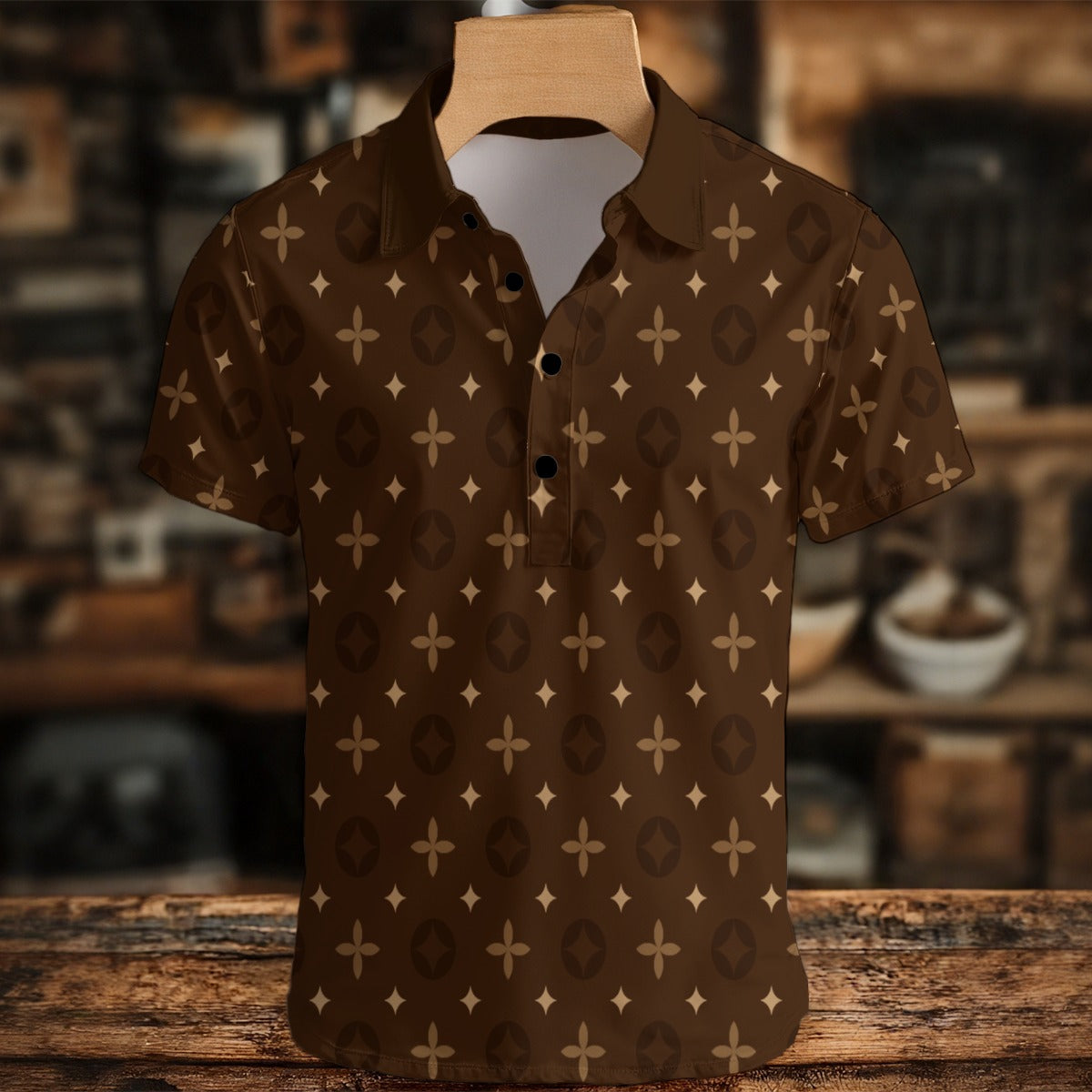 KSC's Exclusive Design Men's Henley POLO Shirt