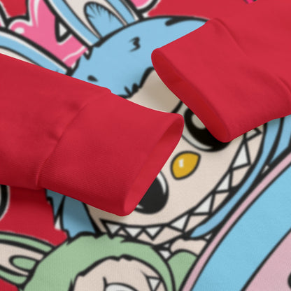 Kid's Reds Labubu Pullover Hoodie | 310GSM Cotton