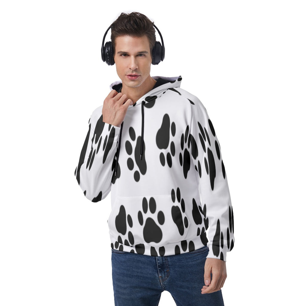 KSC's Exclusive Men's Puppy Paw Raglan Pullover Hoodie