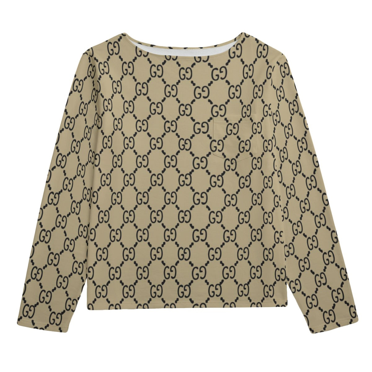 HOT NEW ITEM - Women's Boat Neckline Sweatshirt With Chest Pocket | 310GSM Cotton