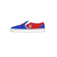🍄Mario Labubu Power-Up Slip-On Sneakers – Red & Blue Edition - Mario Labubu Red & Blue Kid's Slip On Sneakers