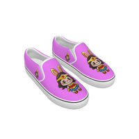 💪 Pretty Powerful in Pink in our Wonder Woman Labubu Pink Kid's Slip On Sneakers