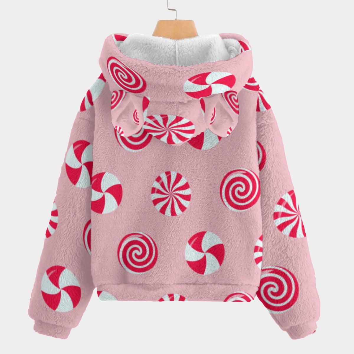 KSC's Exclusive Christmas Labubu Kid’s Borg Fleece Sweatshirt With Ears