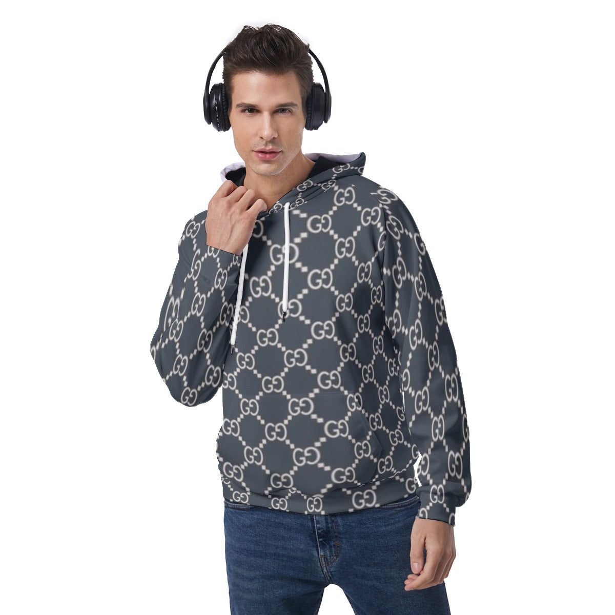 KSC's Exclusive Men's Blue Raglan Pullover Hoodie