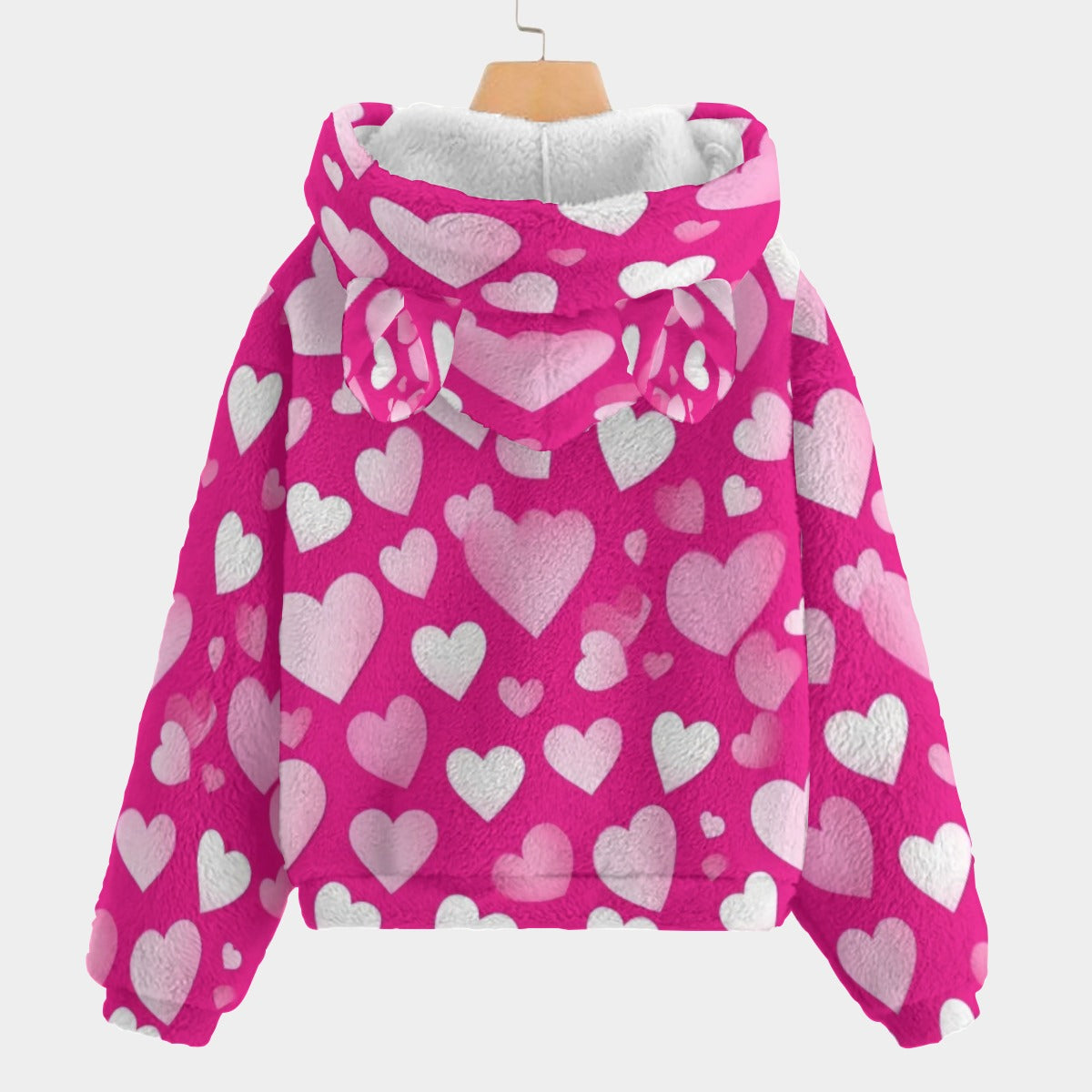 KSC's Exclusive Labubu Hearts Kid’s Borg Fleece Sweatshirt With Ear