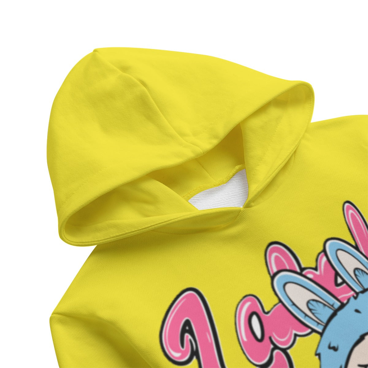 Kid's Yellow Labubu Pullover Hoodie | 310GSM Cotton