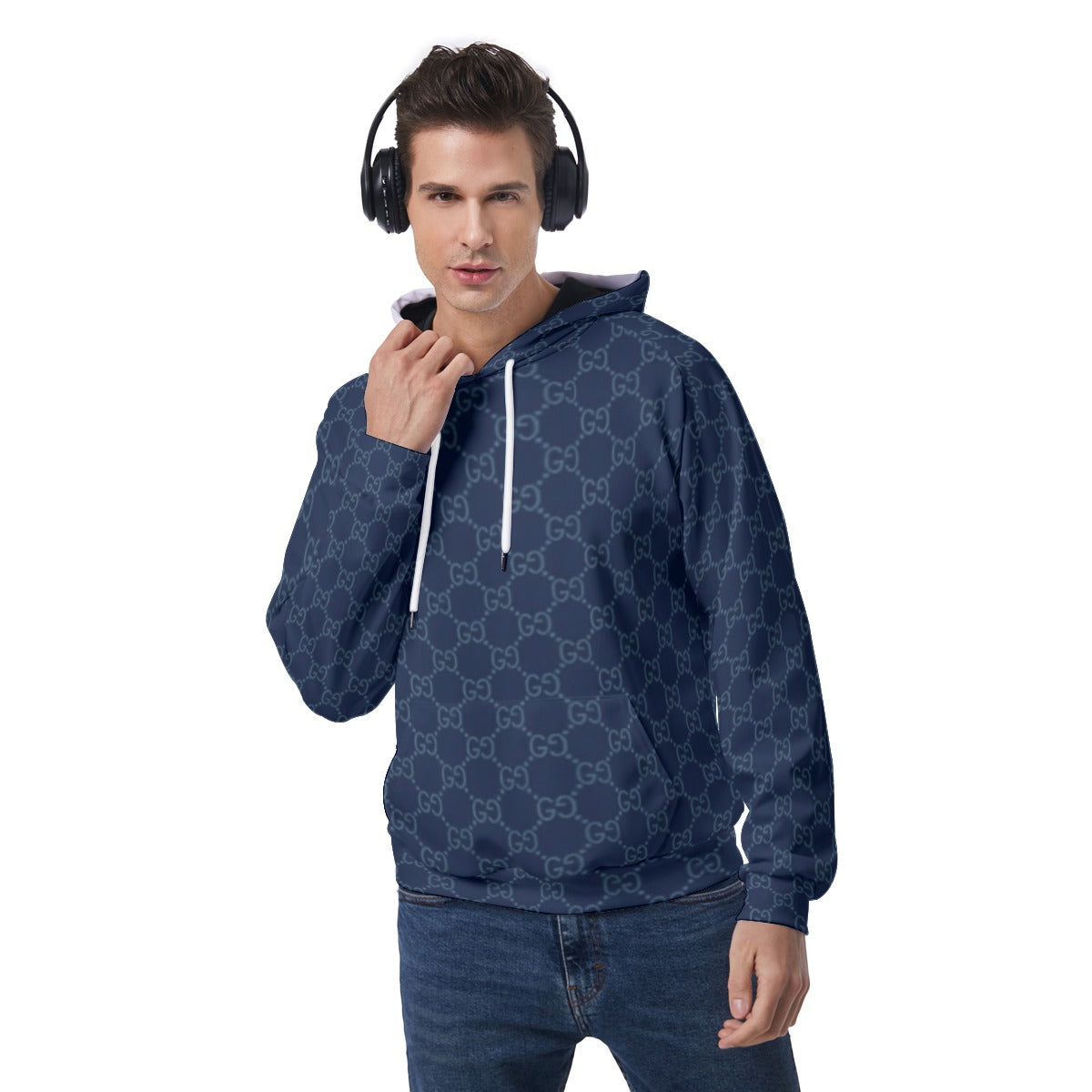 KSC's Exclusive Men's Blue Raglan Pullover Hoodie