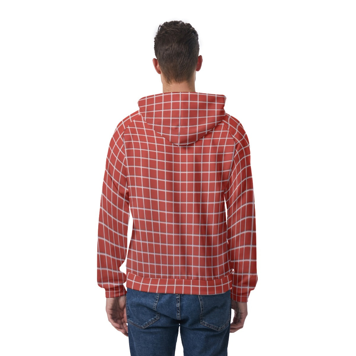 KSC's Exclusive Men's Red Brick Raglan Pullover Hoodie