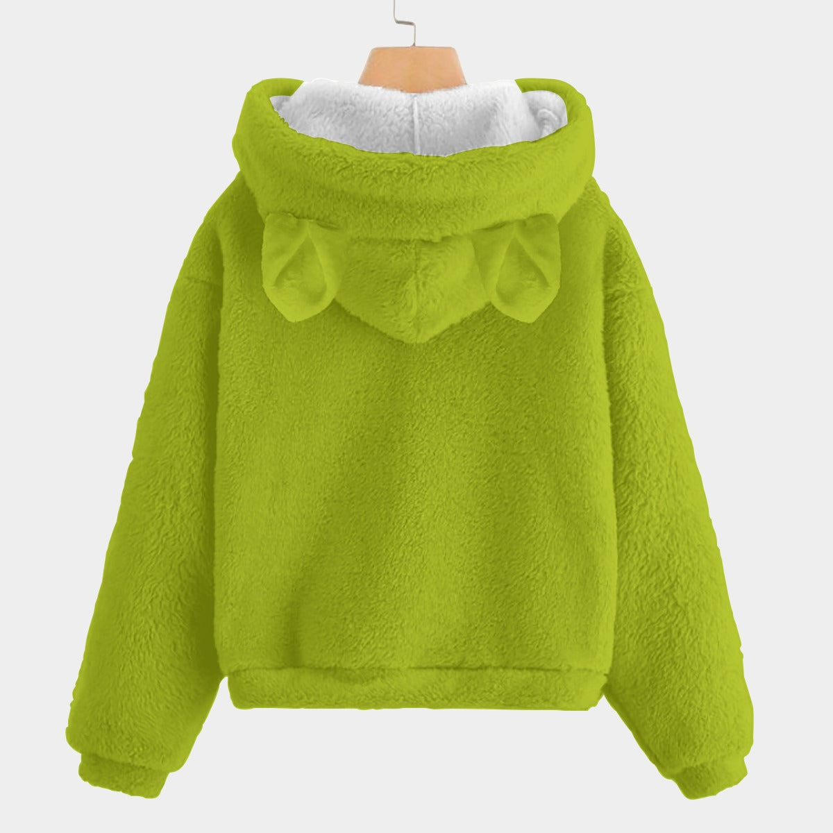 KSC's Limited Edition Labubu Christmas Grinch Kid’s Borg Fleece Hoodie With Ears