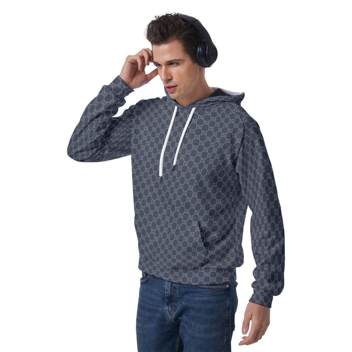 KSC's Exclusive Men's Blue Raglan Pullover Hoodie