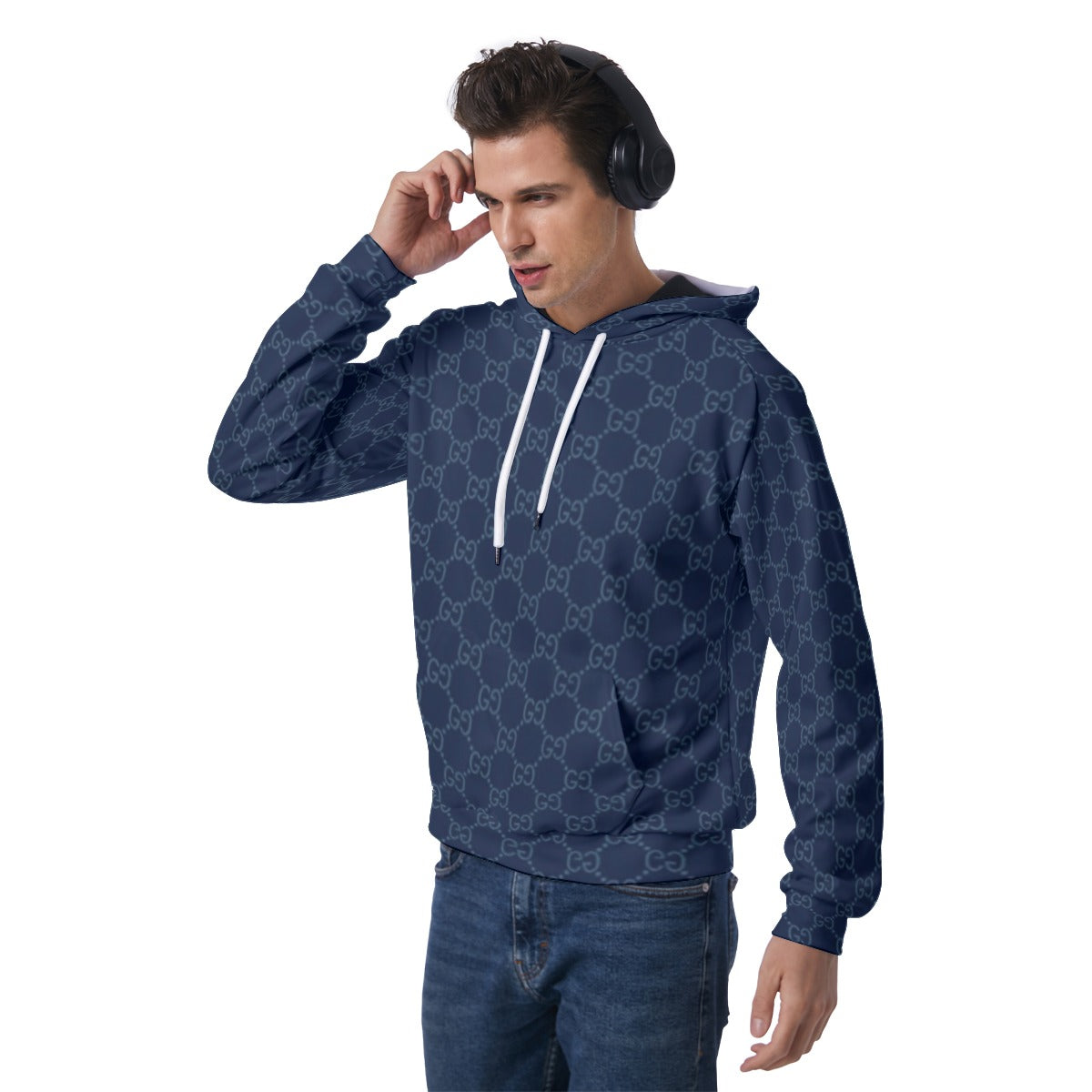 KSC's Exclusive Men's Blue Raglan Pullover Hoodie