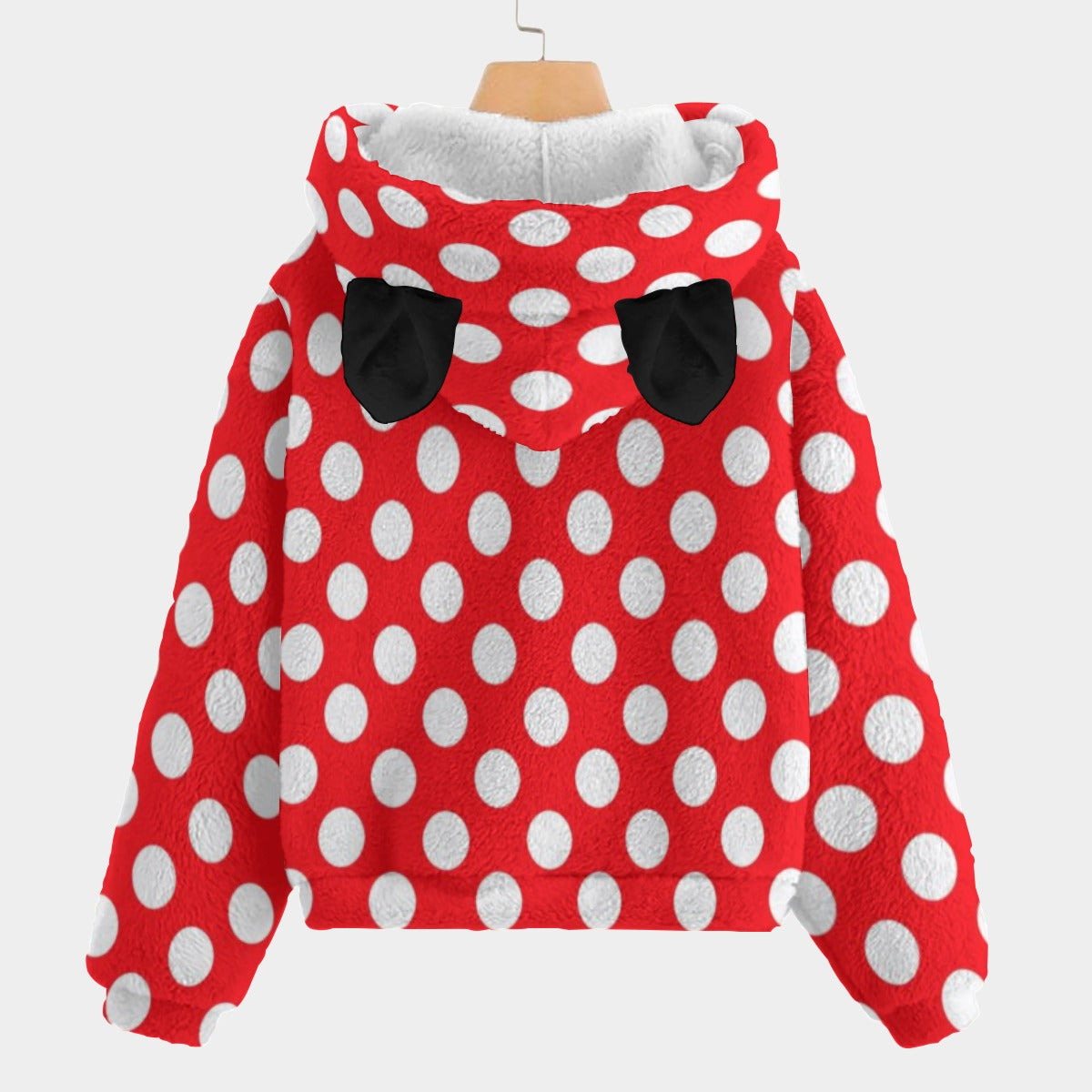 KSC's Limited Edition Vintage Labubu Minnie Kid’s Borg Fleece Hoodie With Ears