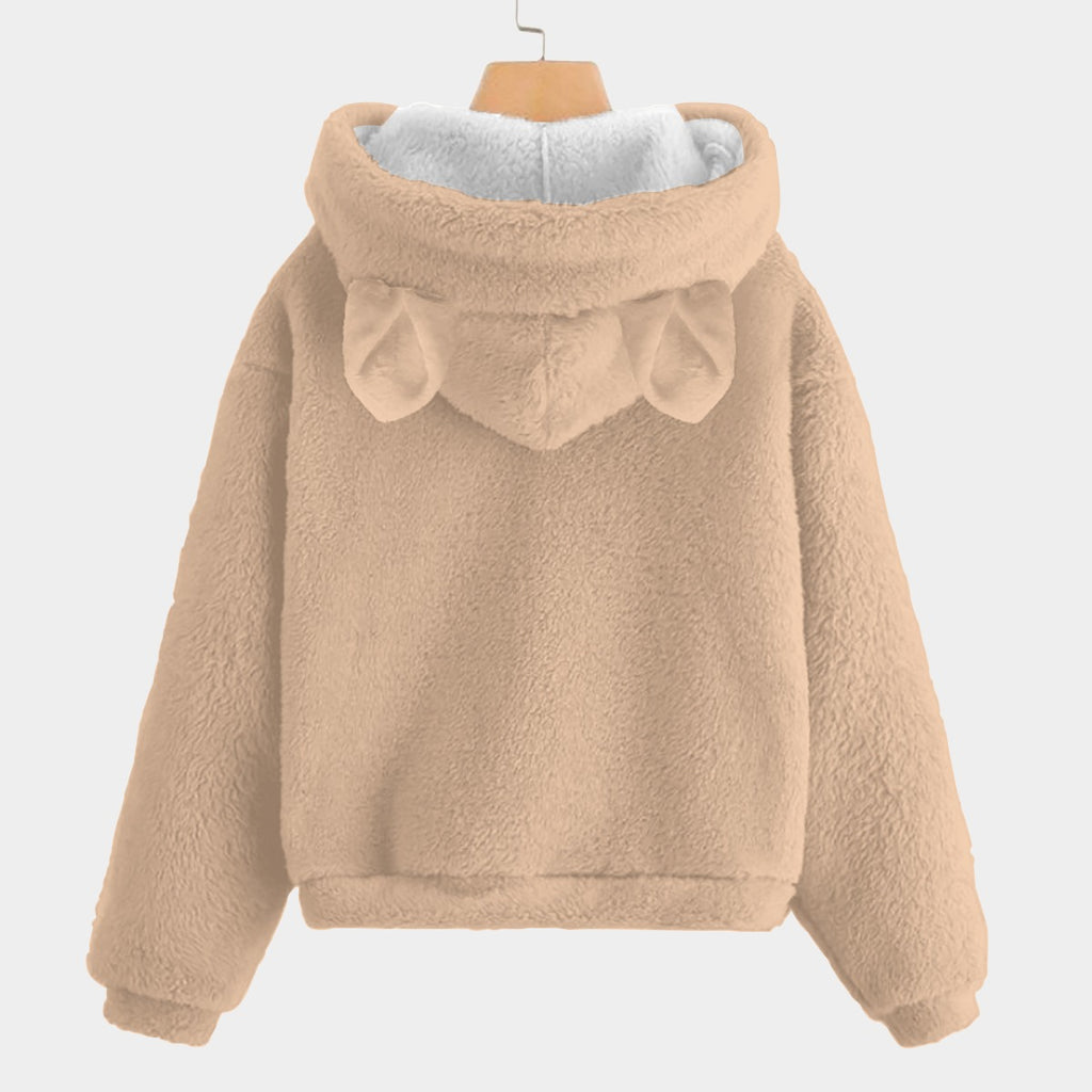 KSC'S LIMITED EDITION BROWN LABUBU TAN Kid’s Borg Fleece Sweatshirt With Ear