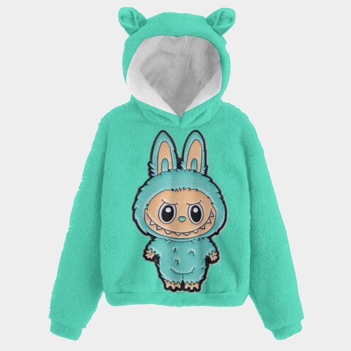 Labubu Unisex Kid’s Borg Fleece Sweatshirt With Ear