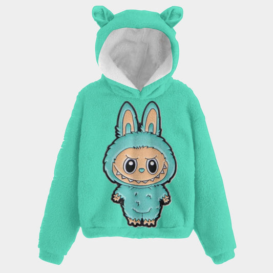 Labubu Unisex Kid’s Borg Fleece Sweatshirt With Ear