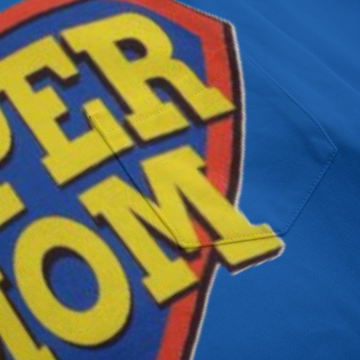 HOT NEW ITEM - SuperMom Blue Women's Boat Neckline Sweatshirt With Chest Pocket | 310GSM Cotton