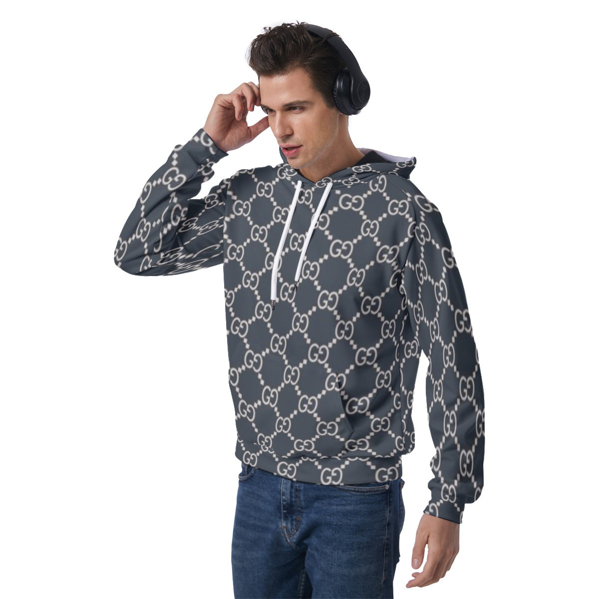 KSC's Exclusive Men's Blue Raglan Pullover Hoodie