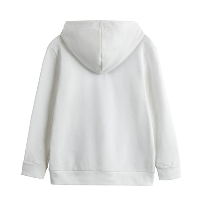 Kid's White Labubu Pullover Hoodie | 310GSM Cotton
