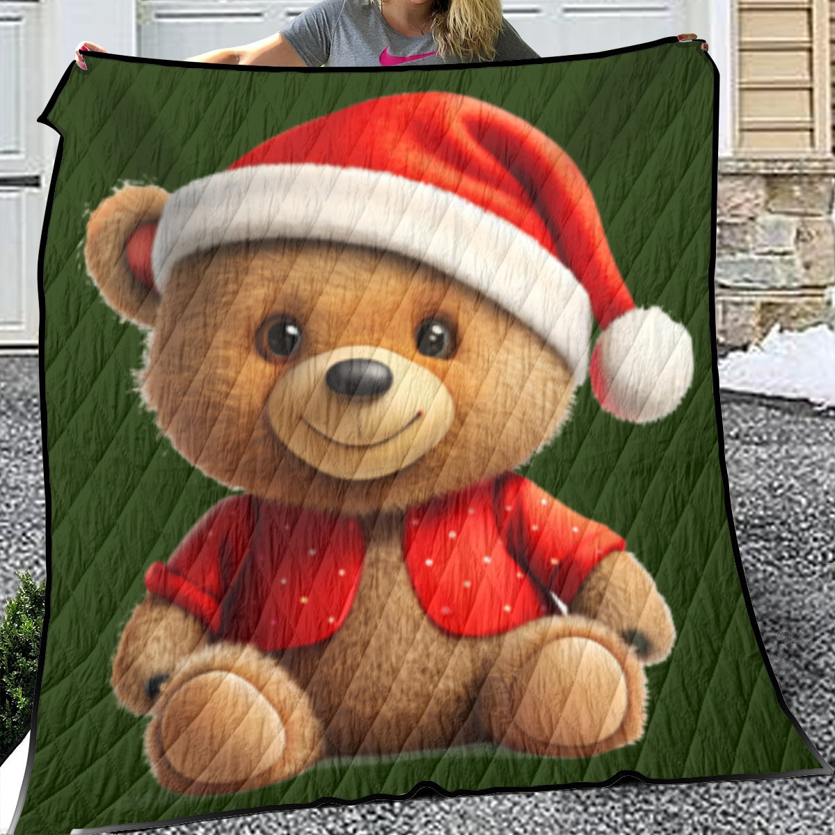 CHRISTMAS TEDDY Household Lightweight & Breathable Quilt