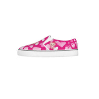 💖Hello Kitty Labubu Sweetheart Slip-On Sneakers – Pink Hearts Edition -Labubu Pink Hearts Kid's Slip On Sneakers-Hello Kitty