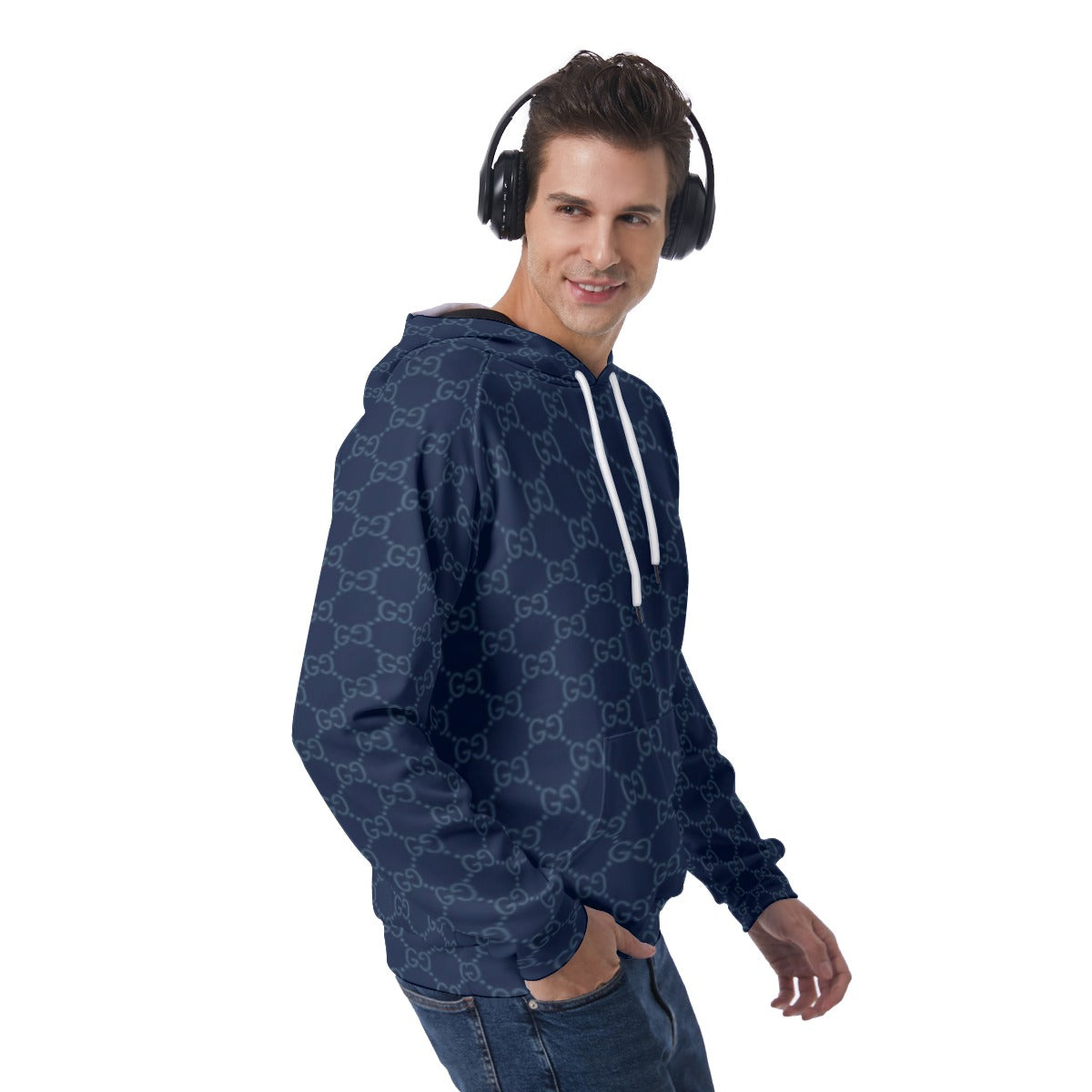 KSC's Exclusive Men's Blue Raglan Pullover Hoodie